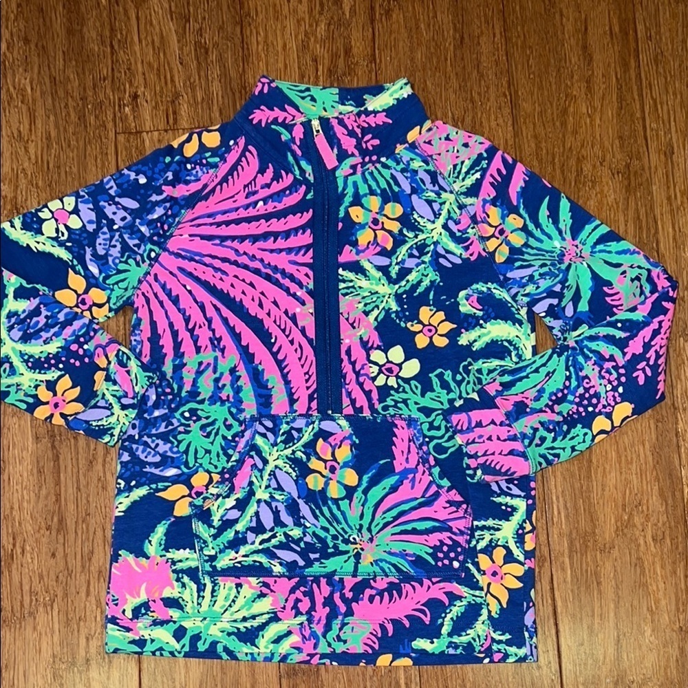 Lilly Pulitzer Girls Little Skipper Popover in print All a Glow L (8-10) NWOT